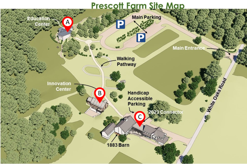 Community Connection Programs Map of Prescott Farm Environmental Education Center